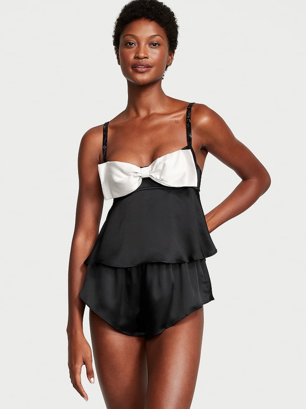 Victoria’s Secret Bow-Topped Satin Cami NWT